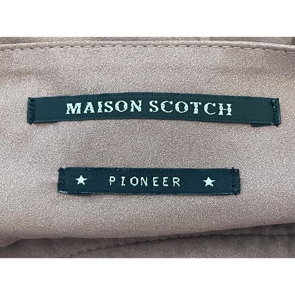 Maison Scotch Mini Skirt Small Pink Ruffled Romantic Swiftie Fairy Boho - Picture 5 of 7